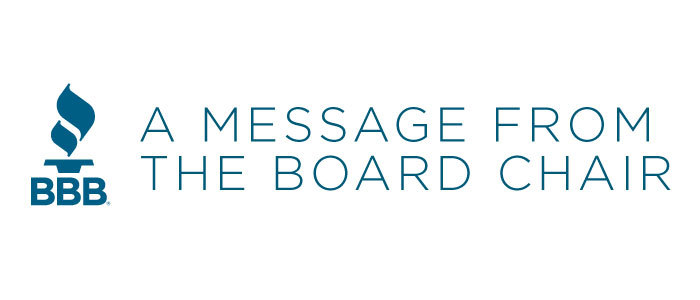 BBB - A Message from the Board Chair