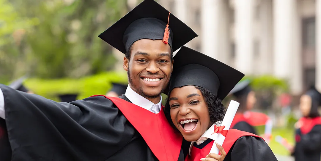 Students celebrating.